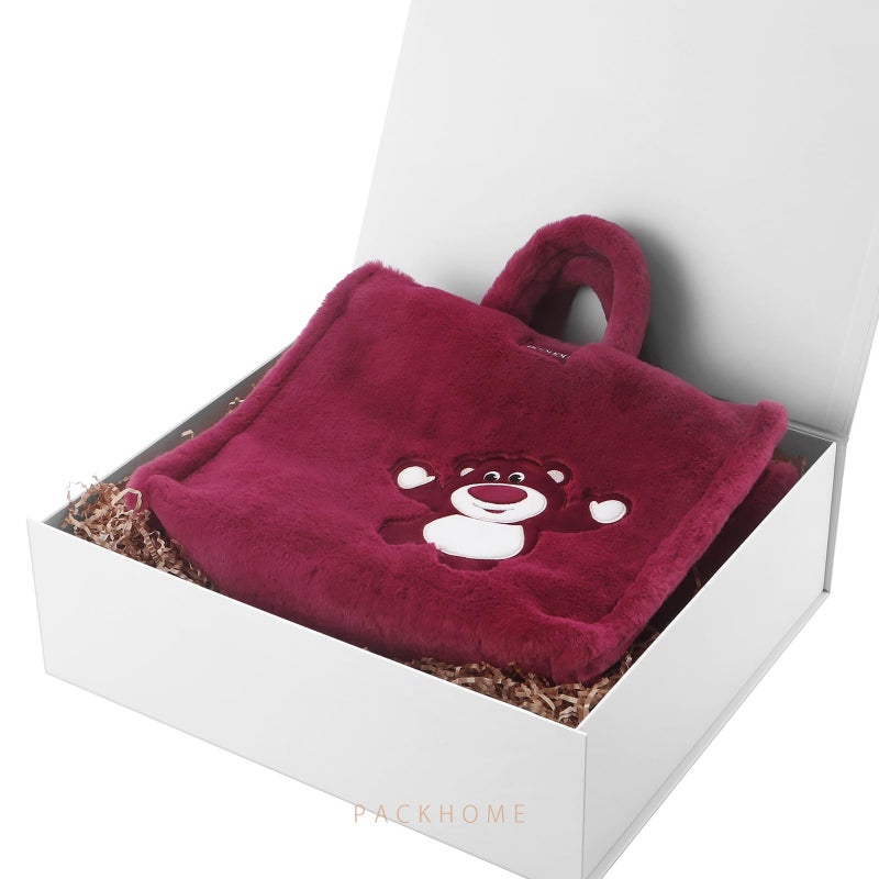 PACKHOME 17x14.5x5.5 Inches, 3 Extra Large Gift Boxes with Lids, Magnetic Closure Boxes for Clothes and Large Gifts (Matte White with Grain Texture) - Image 2